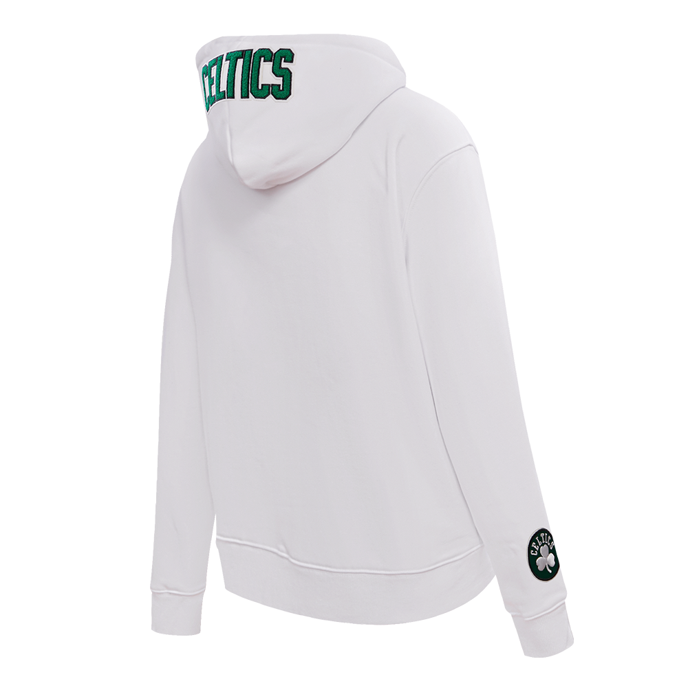 NBA BOSTON CELTICS CLASSIC WOMEN S PO HOODIE WHITE Pro Standard