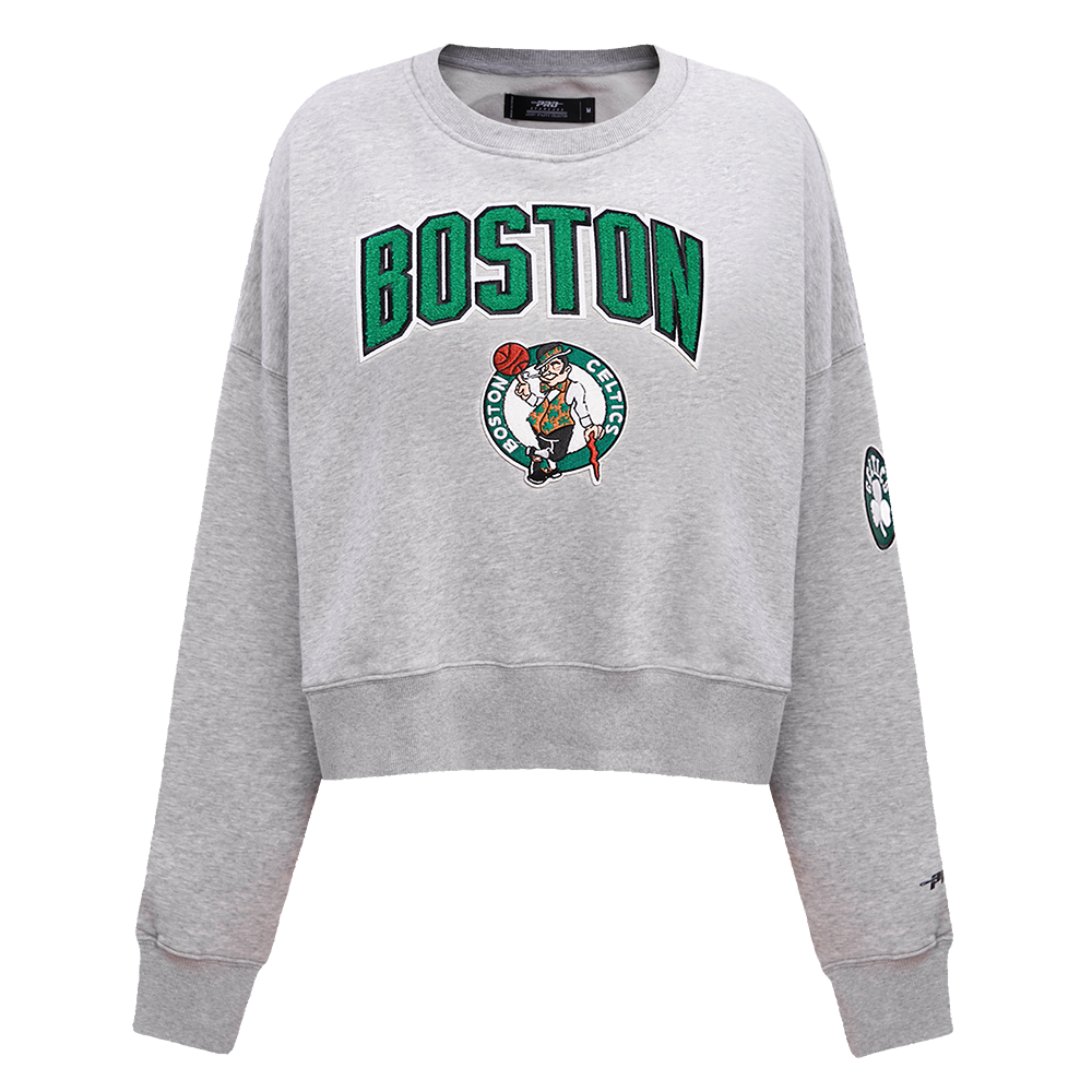 NBA BOSTON CELTICS CLASSIC WOMEN S CREWNECK HEATHER GREY Pro Standard