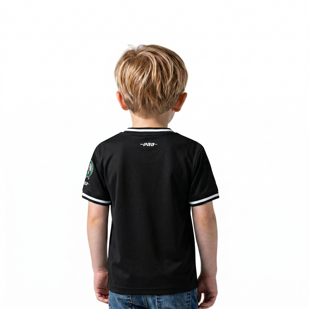 NBA BOSTON CELTICS CLASSIC TODDLER BOYS SHORT SLEEVE STRIPED RIB TEE (BLACK)