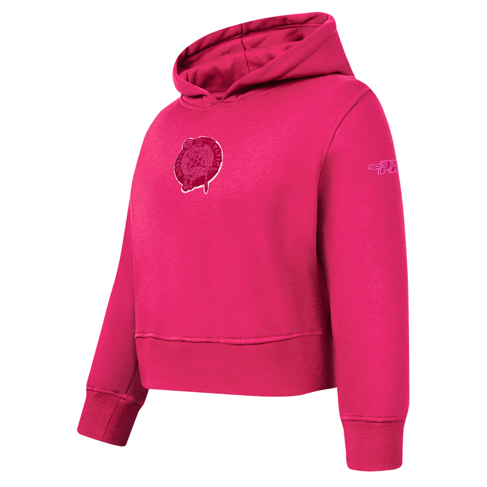 NBA BOSTON CELTICS TRIPLE PINK TODDLER GIRL'S FLC PO HOODIE (BEETROOT PURPLE)