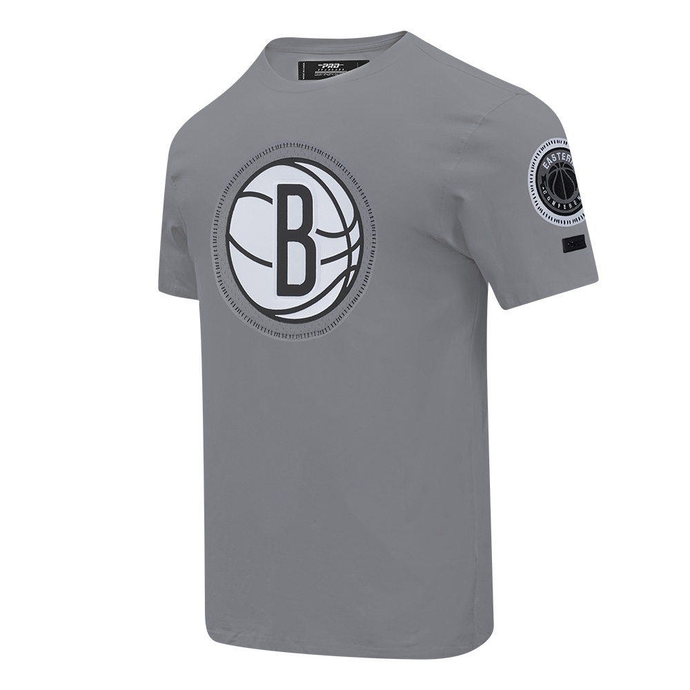 NBA BROOKLYN NETS DIY PICK STITCH MEN'S SINGLE JERSEY TEE (GRAY)