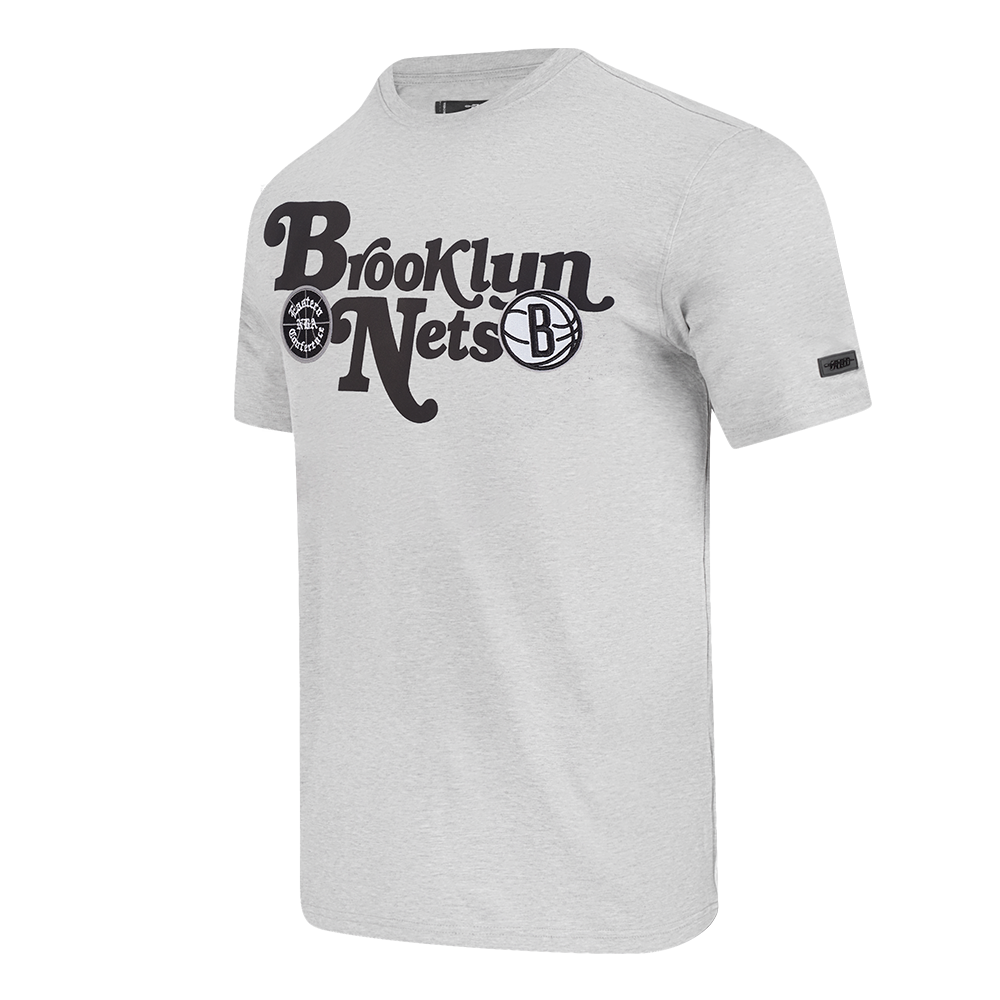 NBA BROOKLYN NETS SOUVENIR MEN'S SINGLE JERSEY TEE (HEATHER GREY)