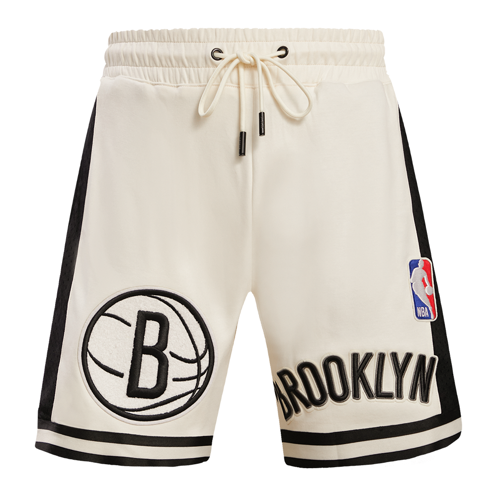 NBA BROOKLYN NETS RETRO CLASSIC MEN'S 2.0 SHORT (EGGSHELL/ BLACK)