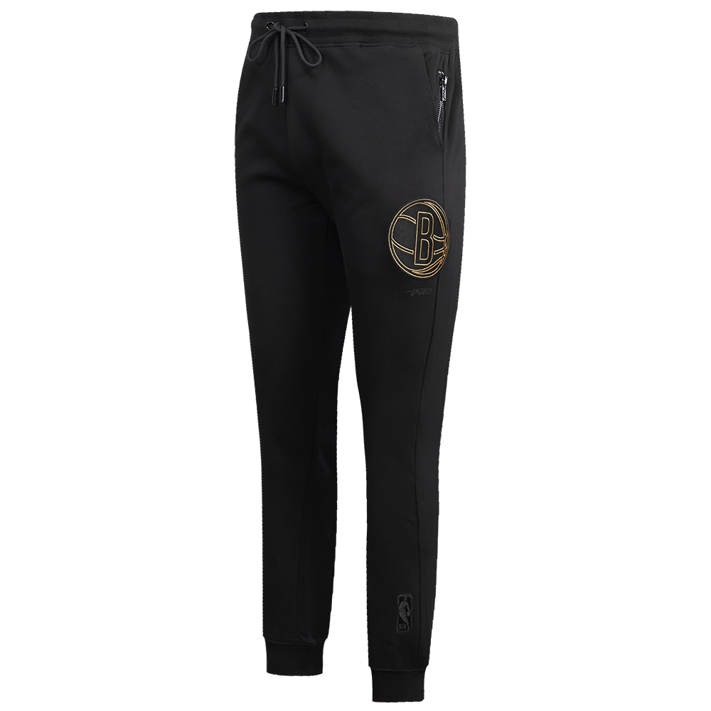 NBA BROOKLYN NETS BLACK & GOLD MEN'S DK JOGGER (BLACK) – Pro Standard