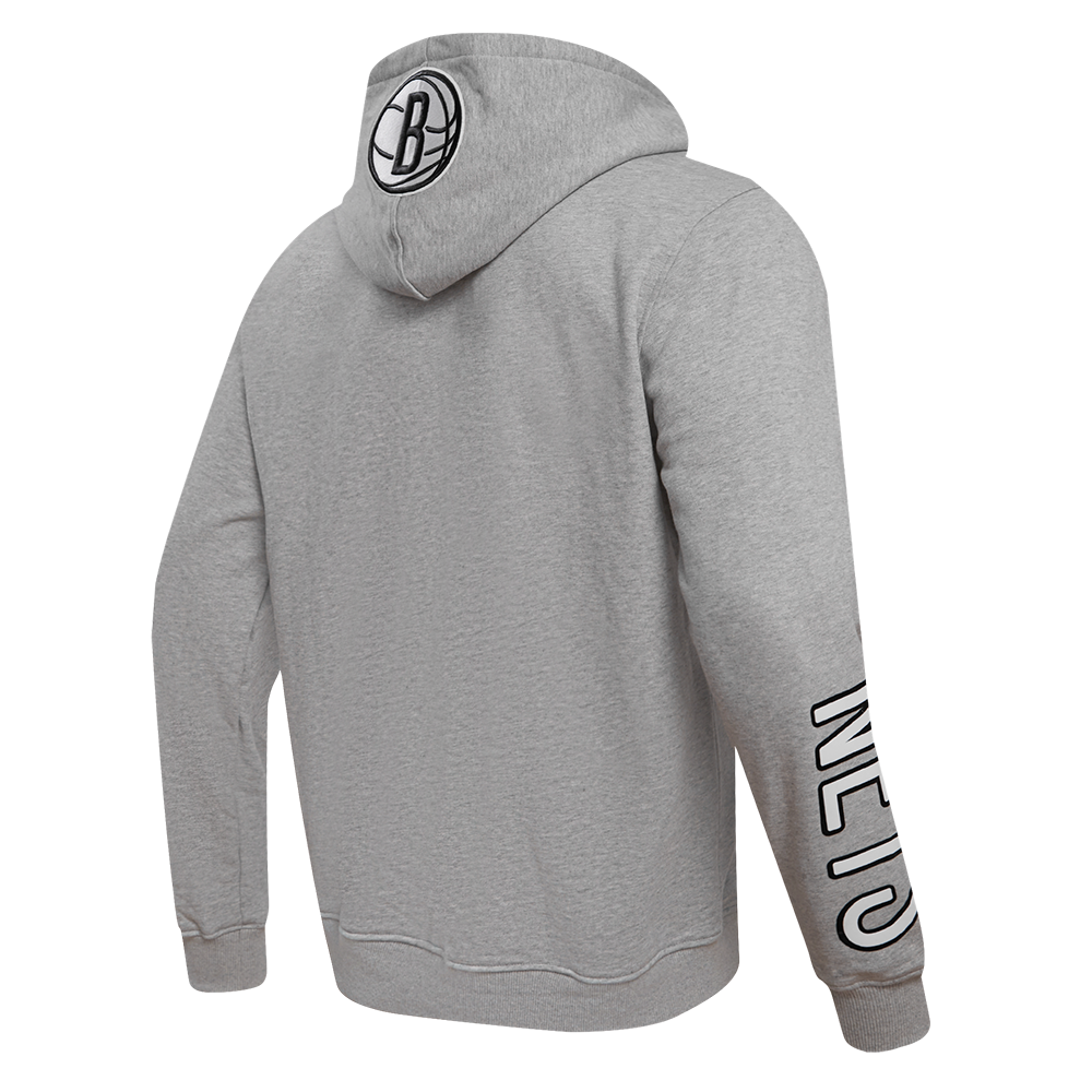 NBA BROOKLYN NETS CLASSIC MEN'S PO HOODIE (HEATHER GREY) – Pro Standard