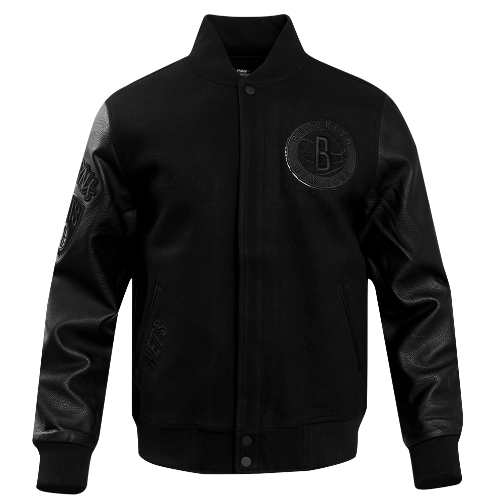 Brooklyn nets online leather jacket
