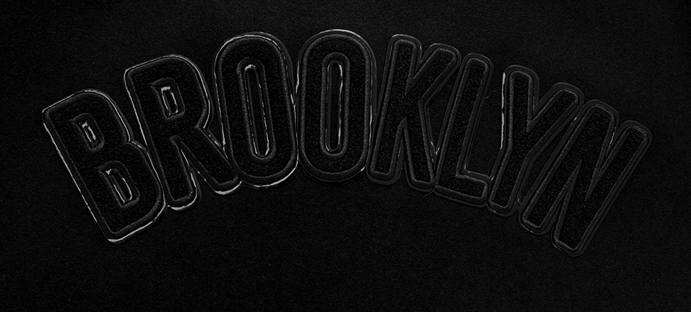 Team Script Brooklyn Nets Bomber Jacket D01_357