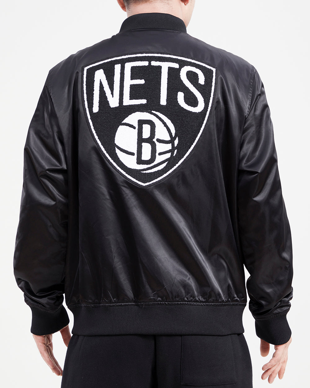 NBA BROOKLYN NETS HOMETOWN MEN'S SATIN JACKET (BLACK) – Pro Standard