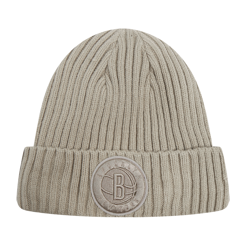 NBA BROOKLYN NETS NEUTRAL BEANIE TAUPE
