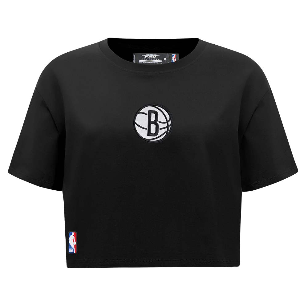 BROOKLYN NETS WINGSPAN WOMEN'S SJ BOXY TEE (BLACK)