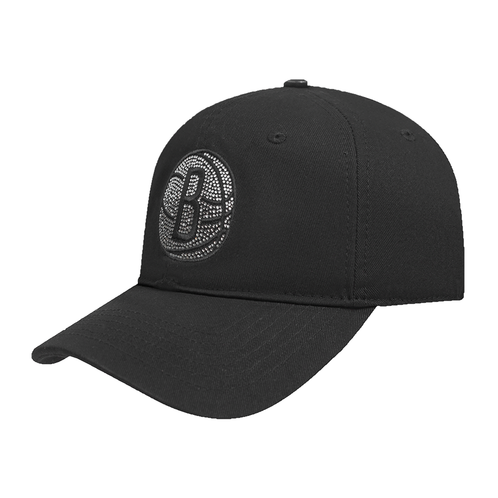 NBA BROOKLYN NETS JEWELS WOMEN'S DAD HAT (BLACK)