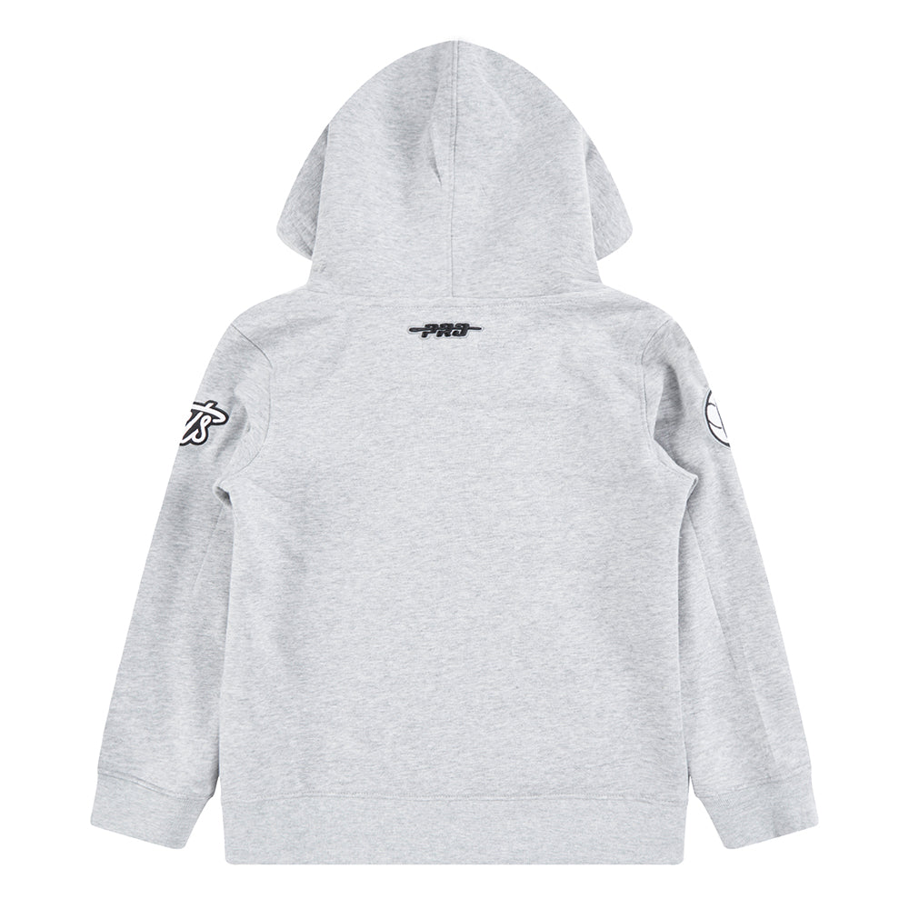 NBA BROOKLYN NETS CLASSIC TODDLER BOYS FLC FZ HOODIE (HEATHER GREY)