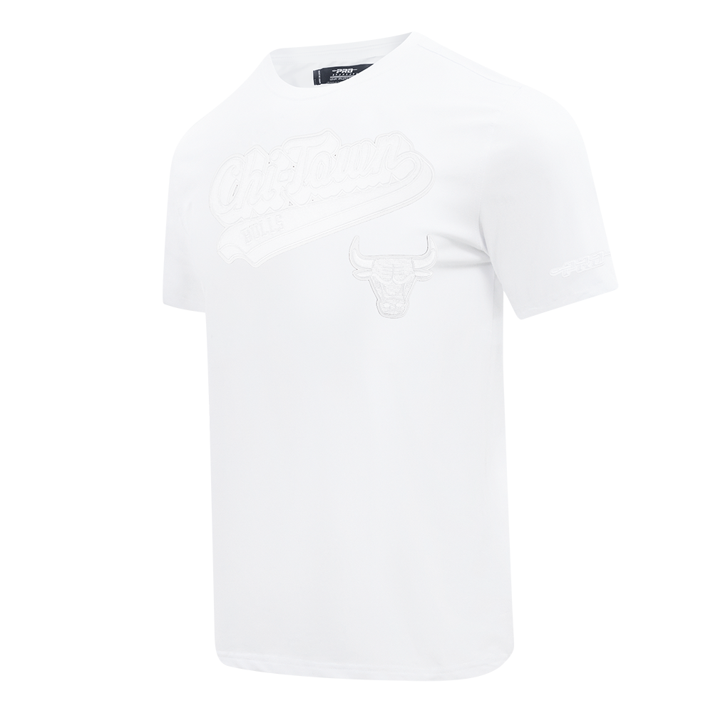 NBA CHICAGO BULLS WHITE OUT MEN'S SINGLE JERSEY TEE (WHITE)