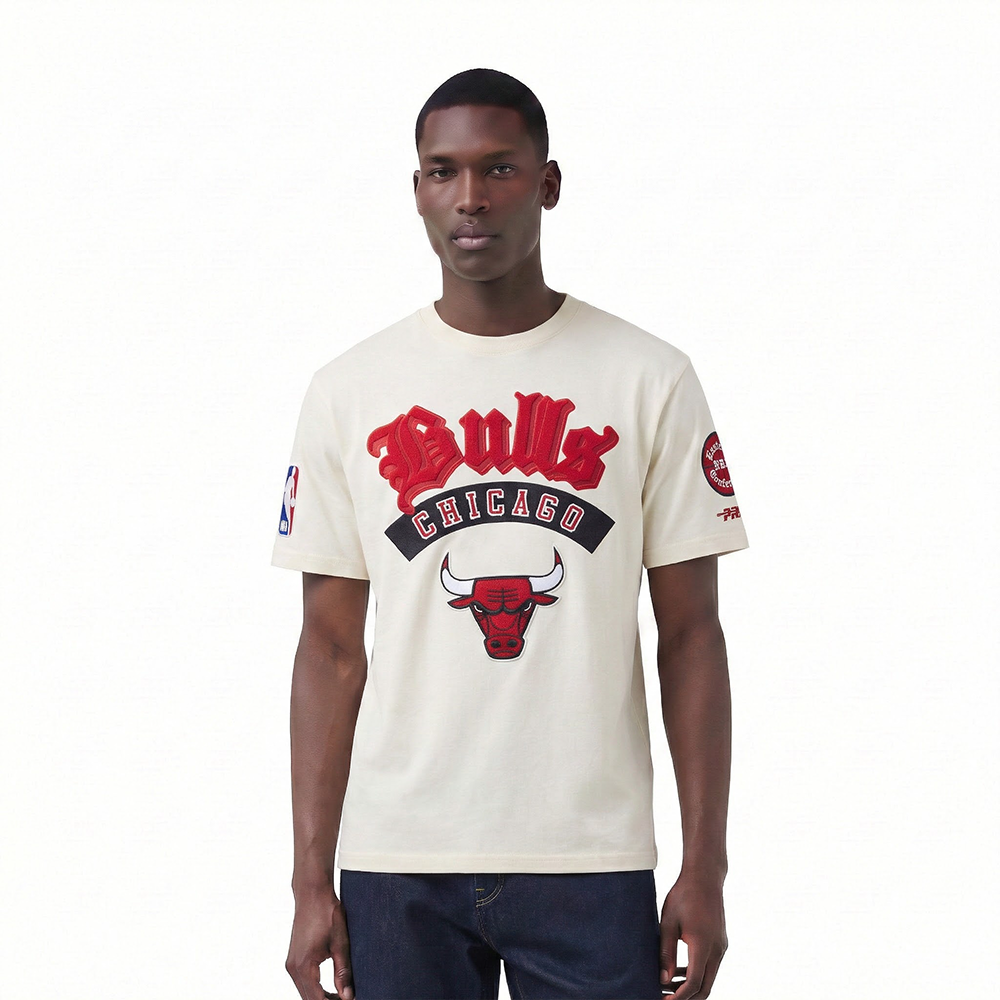 NBA CHICAGO BULLS BEST OF MEN'S DROP SHOULDER TEE (EGGSHELL)