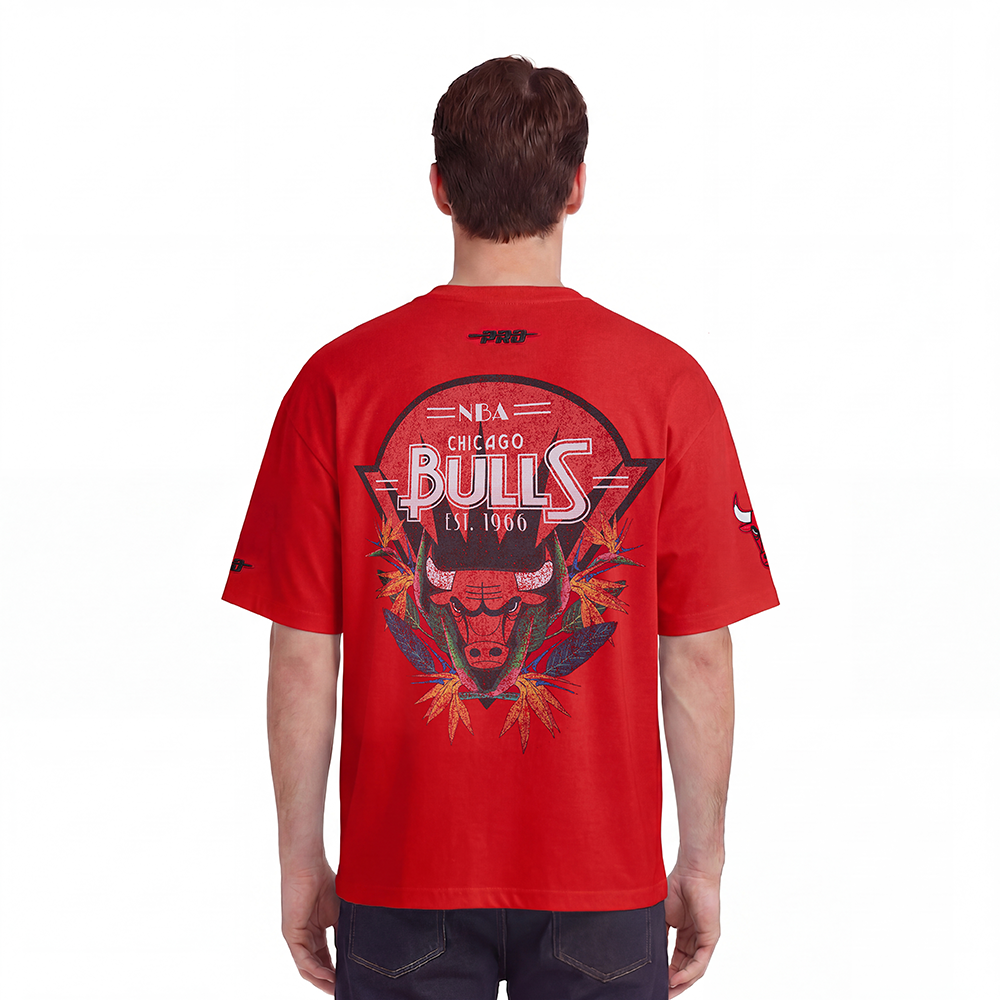NBA CHICAGO BULLS PARADISE MEN'S S/S TEE (RED)