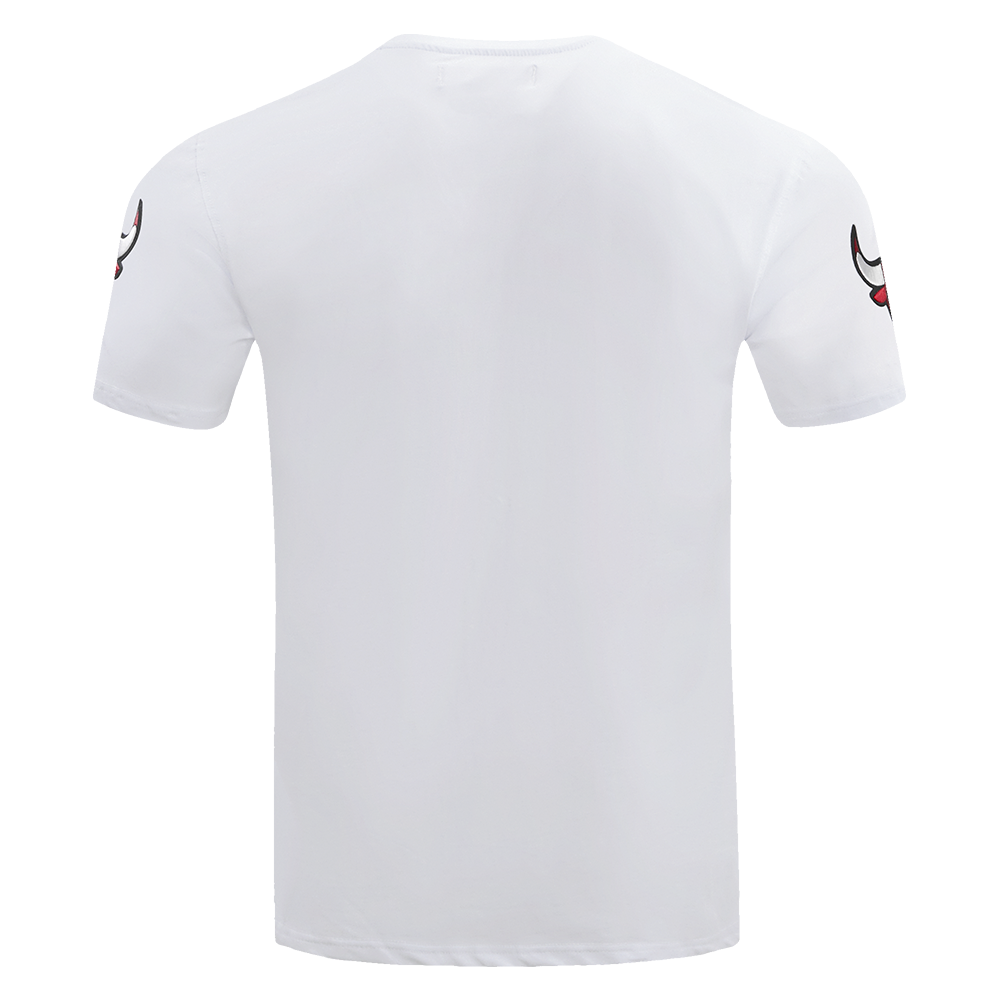 Mens Chicago Bulls Pro Standard Bulls Split CJ Drop Shoulder T-Shirt Black/White