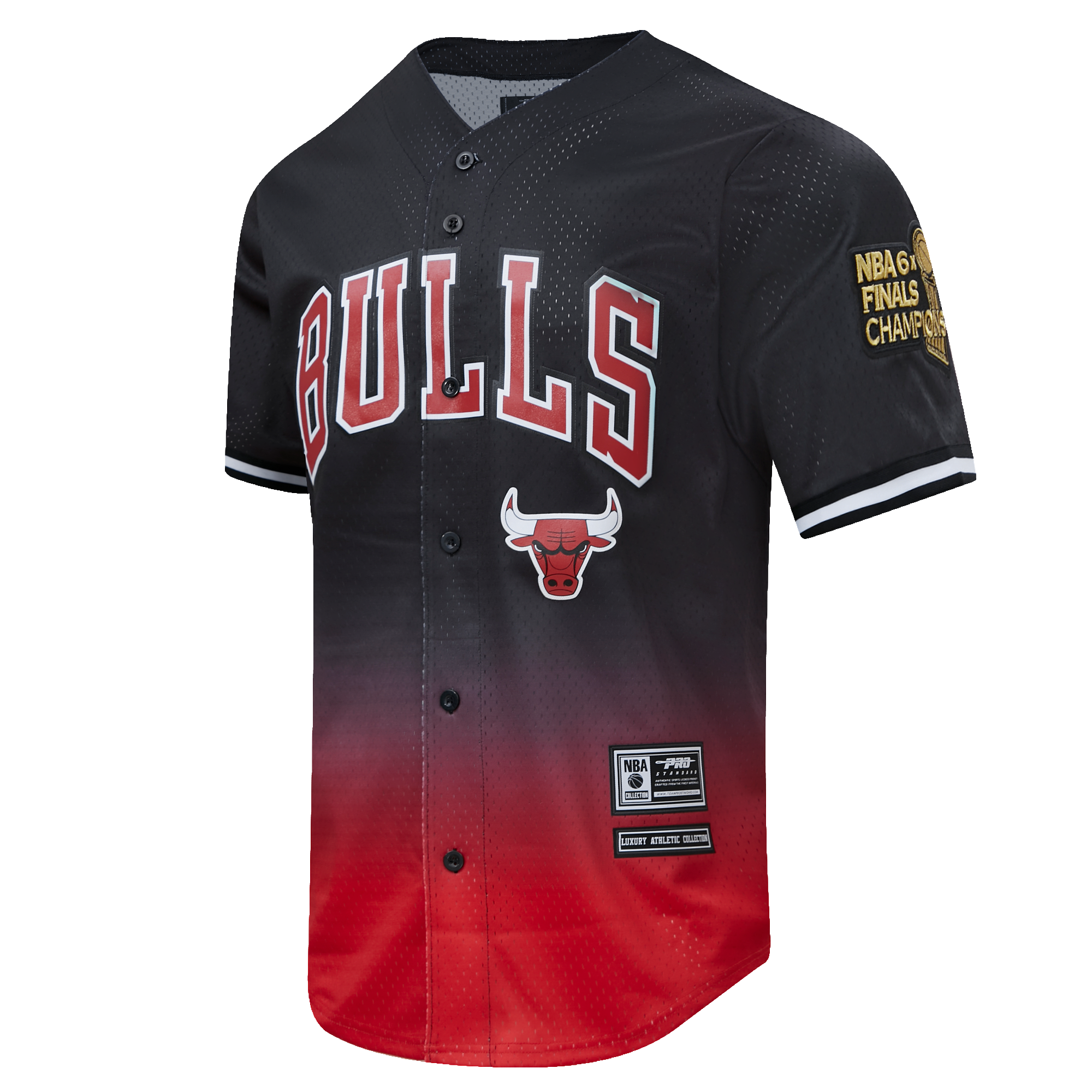 Men's Chicago Bulls Pro Standard White Capsule Baseball Button-Up Shirt