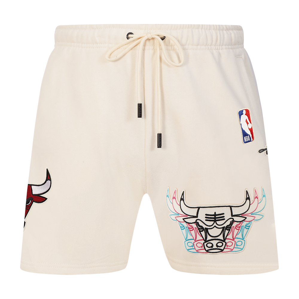 NBA CHICAGO BULLS ECHO LOGO MEN'S FLEECE SHORT (EGGSHELL)