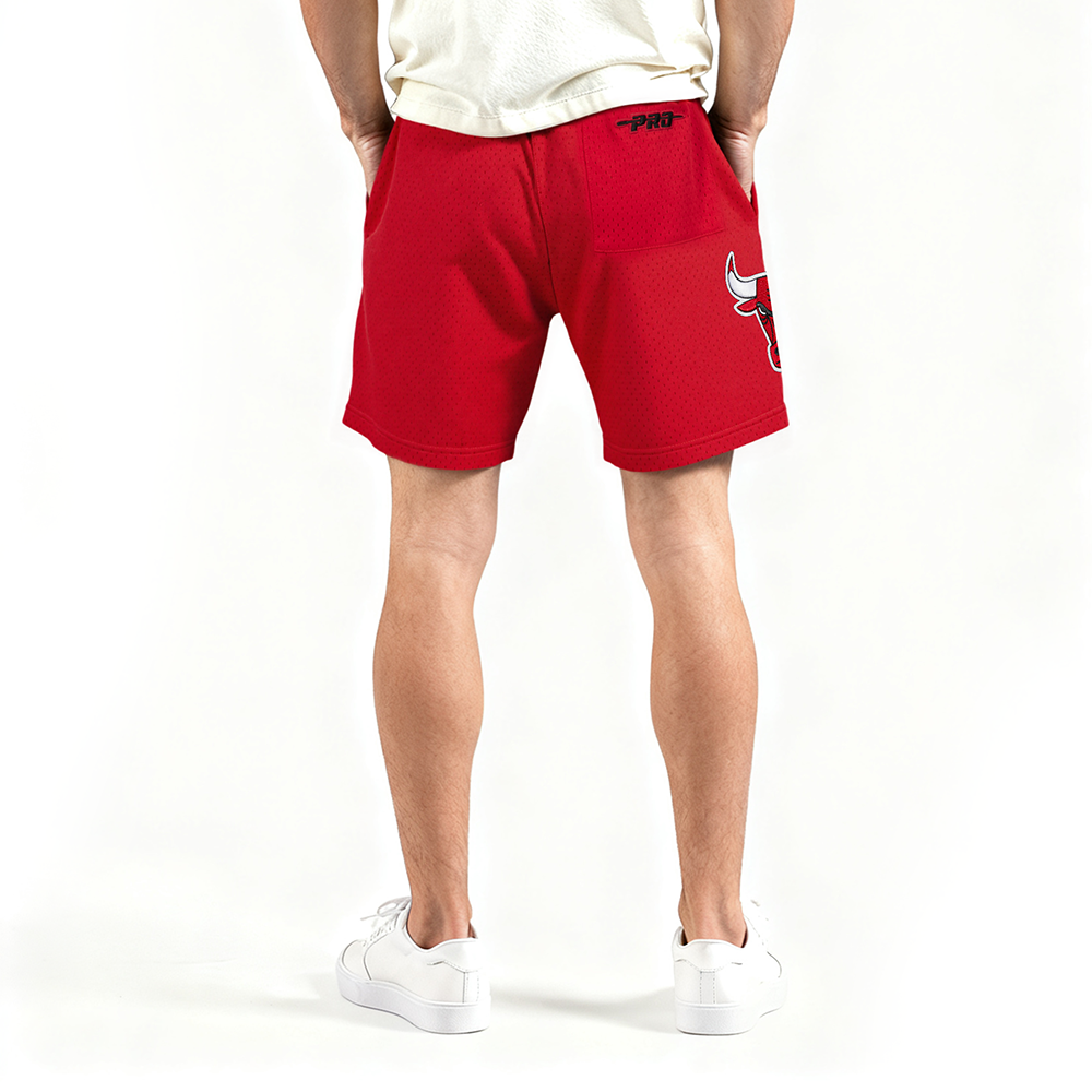 NBA CHICAGO BULLS BEST OF MEN'S MESH SHORT (RED)