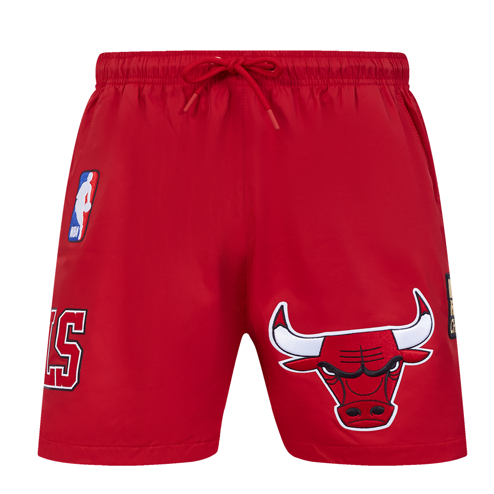 NBA CHICAGO BULLS CLASSIC MEN'S WOVEN SHORT (RED)