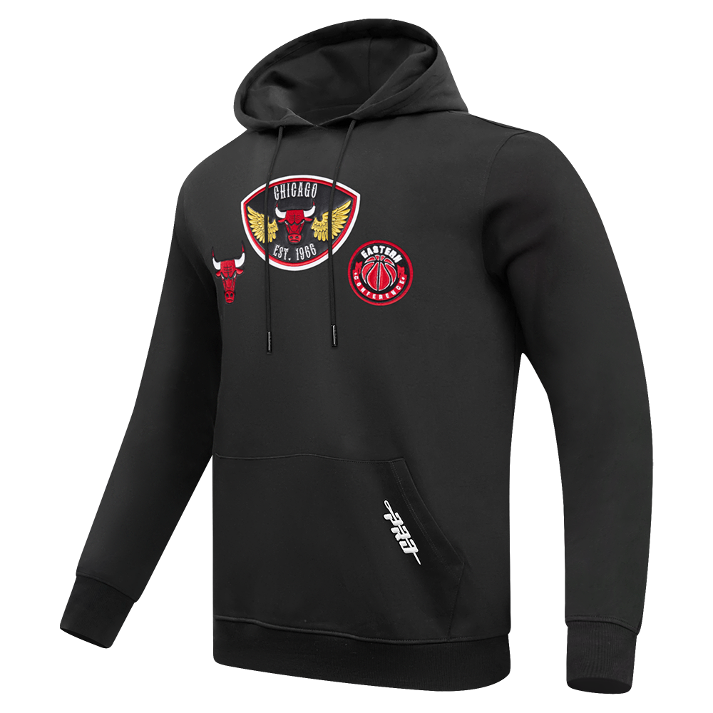 NBA CHICAGO BULLS BORN FOR SPORT MEN'S FLC PO HOODIE (BLACK)