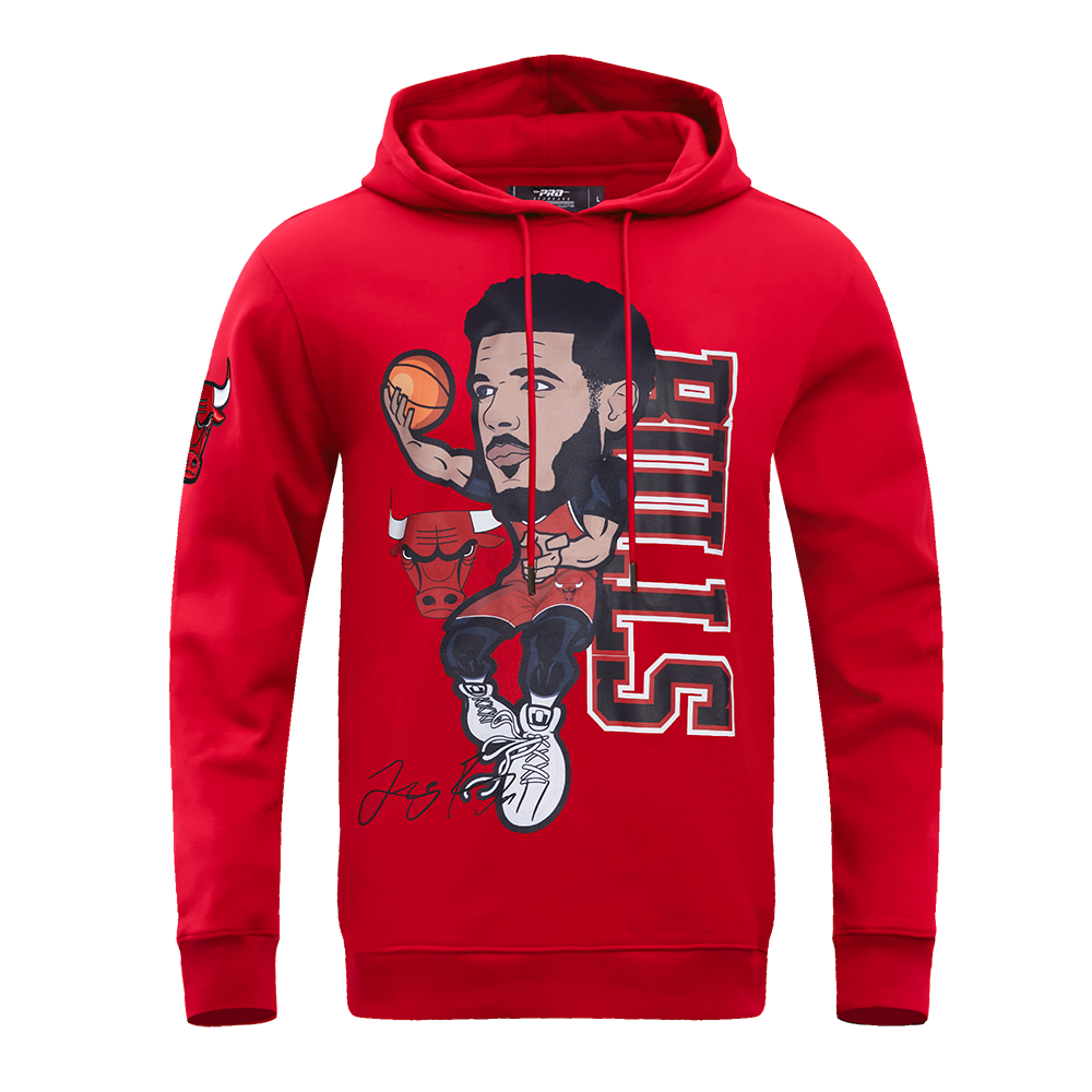 NBA CHICAGO BULLS LONZO BALL 2 SKY HOOK MEN S FLC PO HOODIE RED Pro Standard