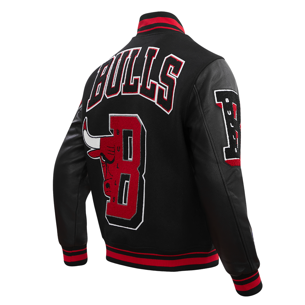 NWT Pro Standard Chicago Bulls Remix Varsity Full Zip Jacket Size offers 3XL