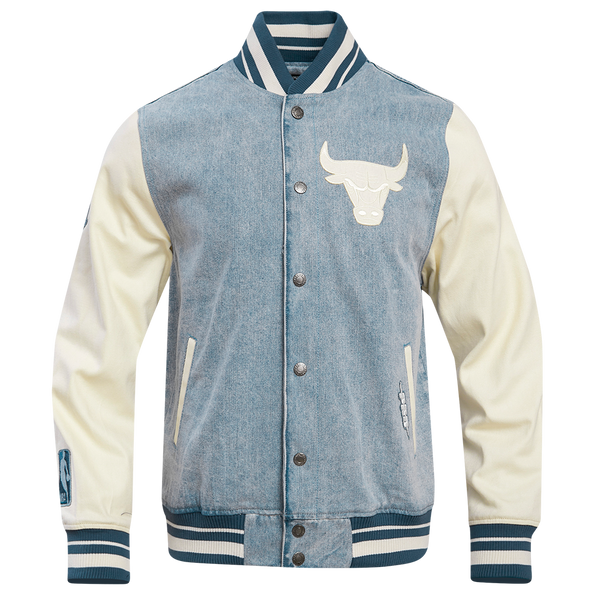NBA CHICAGO BULLS VARSITY BLUES MEN S DENIM VARSITY MEN S JACKET DENI Pro Standard