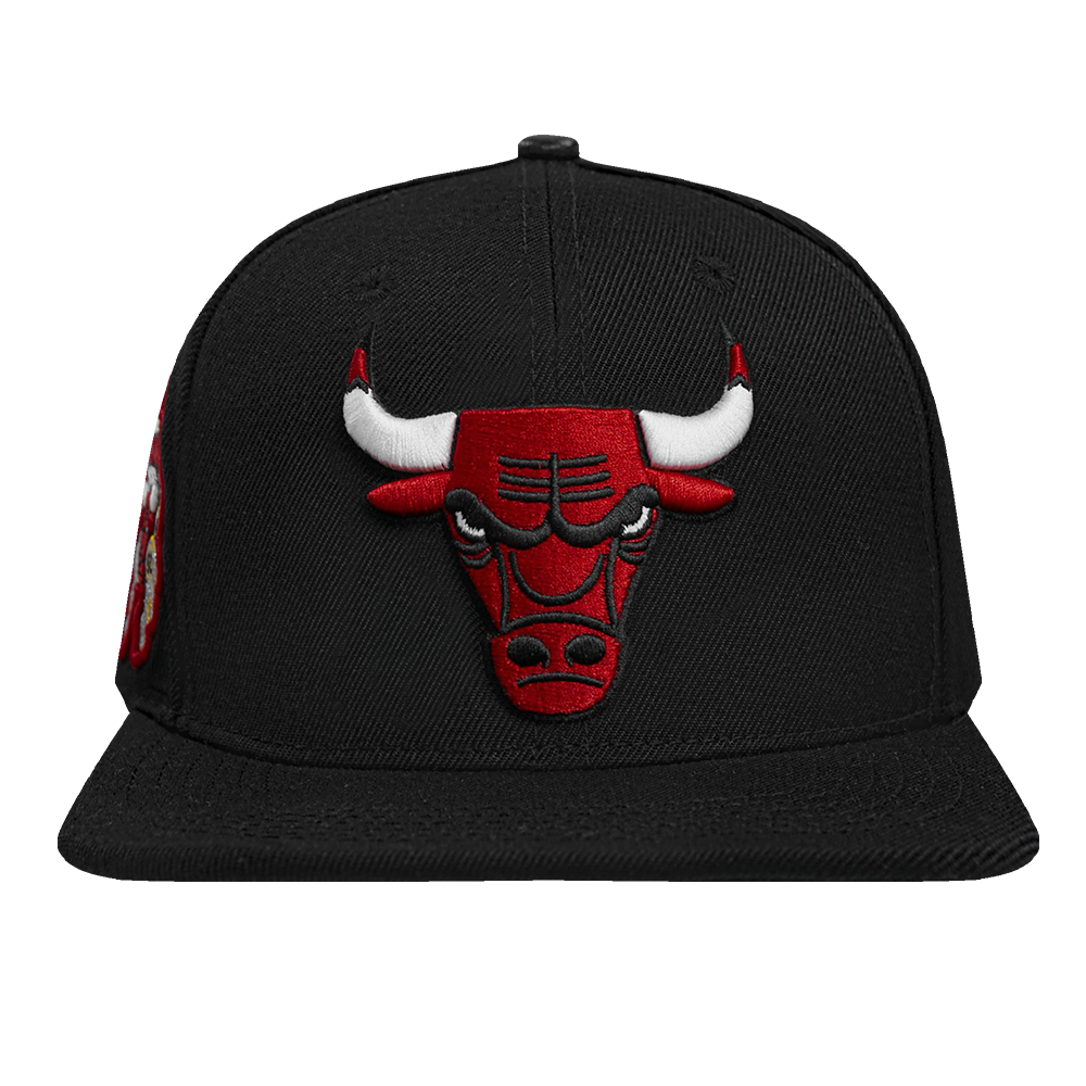 CHICAGO BULLS CLASSIC LOGO SNAPBACK HAT (BLACK)