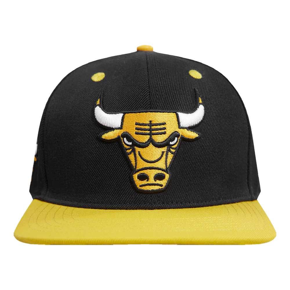 Yellow and black chicago bulls hat Clearance