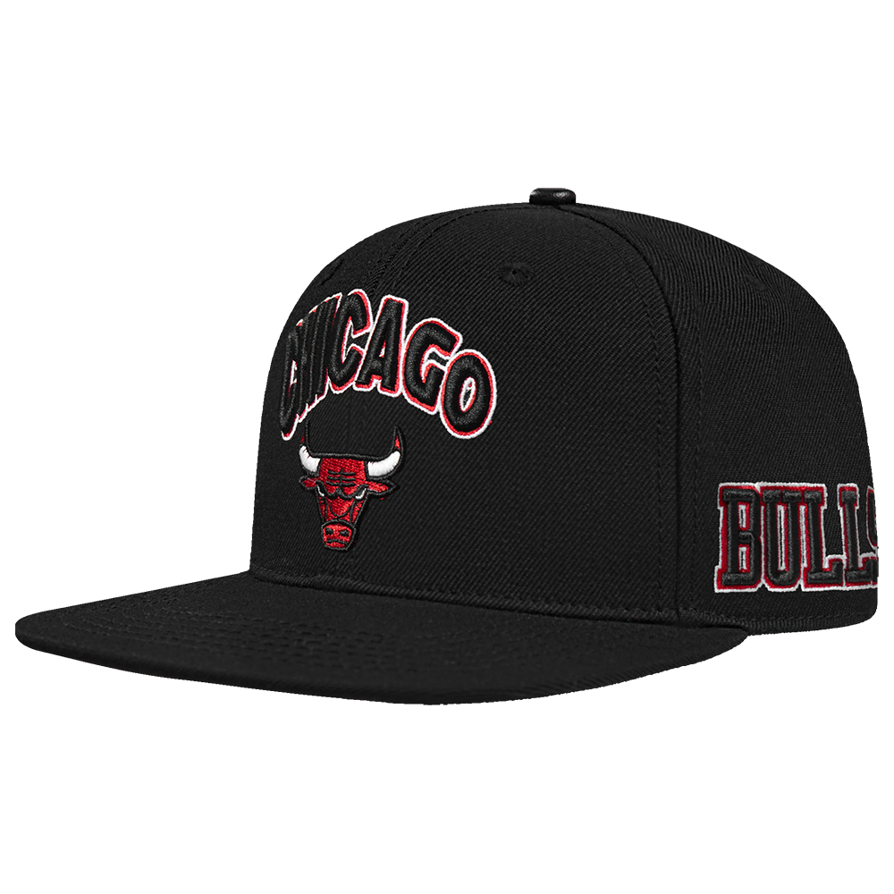 NBA CHICAGO BULLS TURN IT UP MEN'S 6 PANEL SNAPBACK HAT (BLACK)