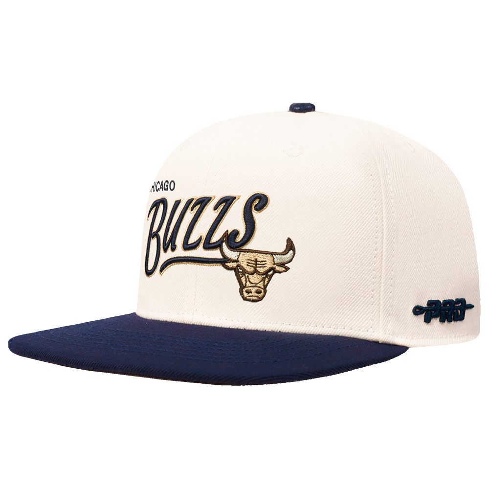 NBA CHICAGO BULLS TOPPER 2 TONE WORDMARK SNAPBACK (EGGSHELL/ MIDNIGHT NAVY)