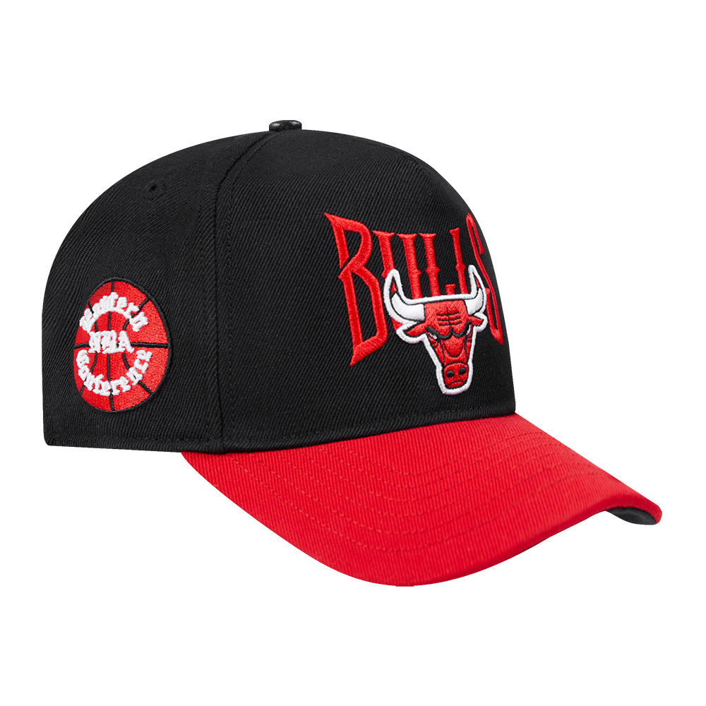 NBA CHICAGO BULLS CITY TOUR 2.0 MEN'S PINCH FRONT SNAPBACK HAT (BLACK)