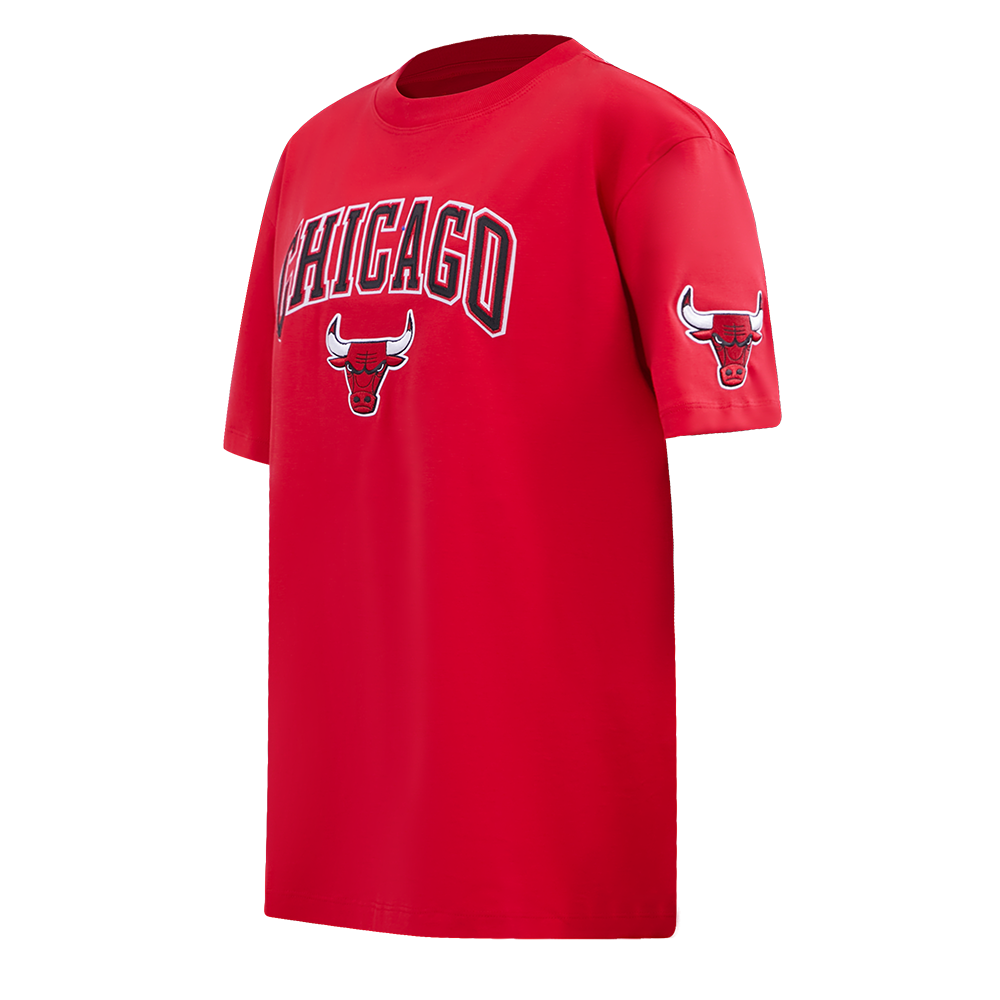 NBA CHICAGO BULLS CLASSIC WIND WOMEN'S CTN BF TEE (RED)