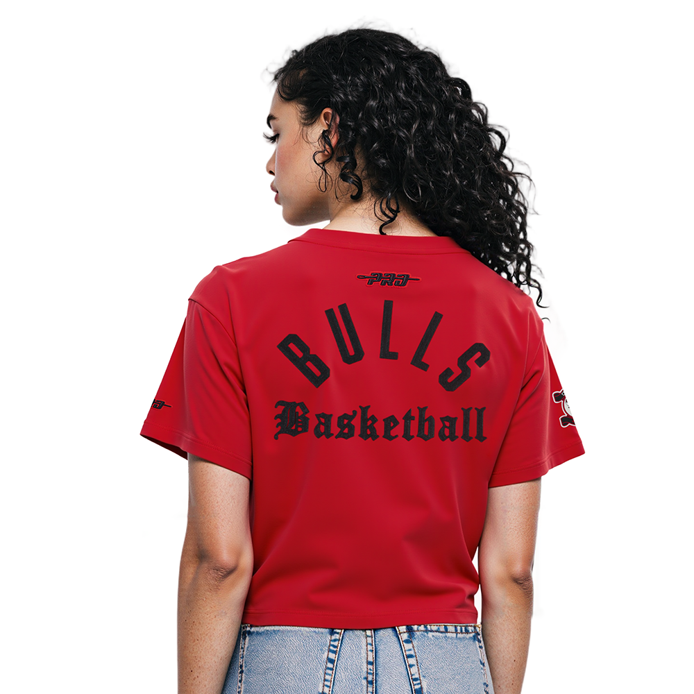 NBA CHICAGO BULLS MODERN ORIGINALS WOMEN'S SJ BOXY TEE (RED)