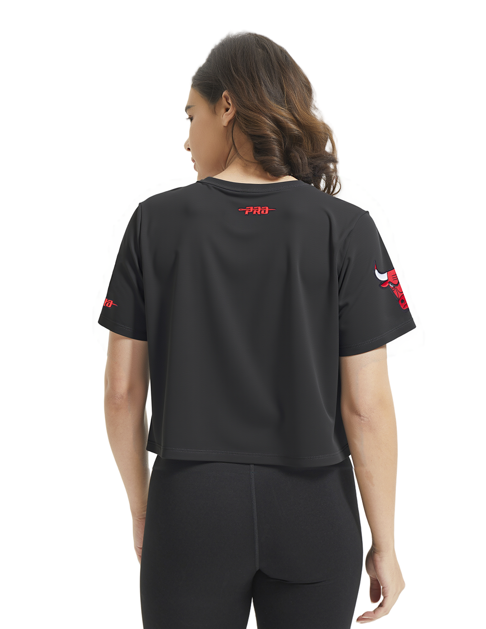 NBA CHICAGO BULLS LEGACY WOMEN'S SJ SLIM FIT TEE (BLACK)
