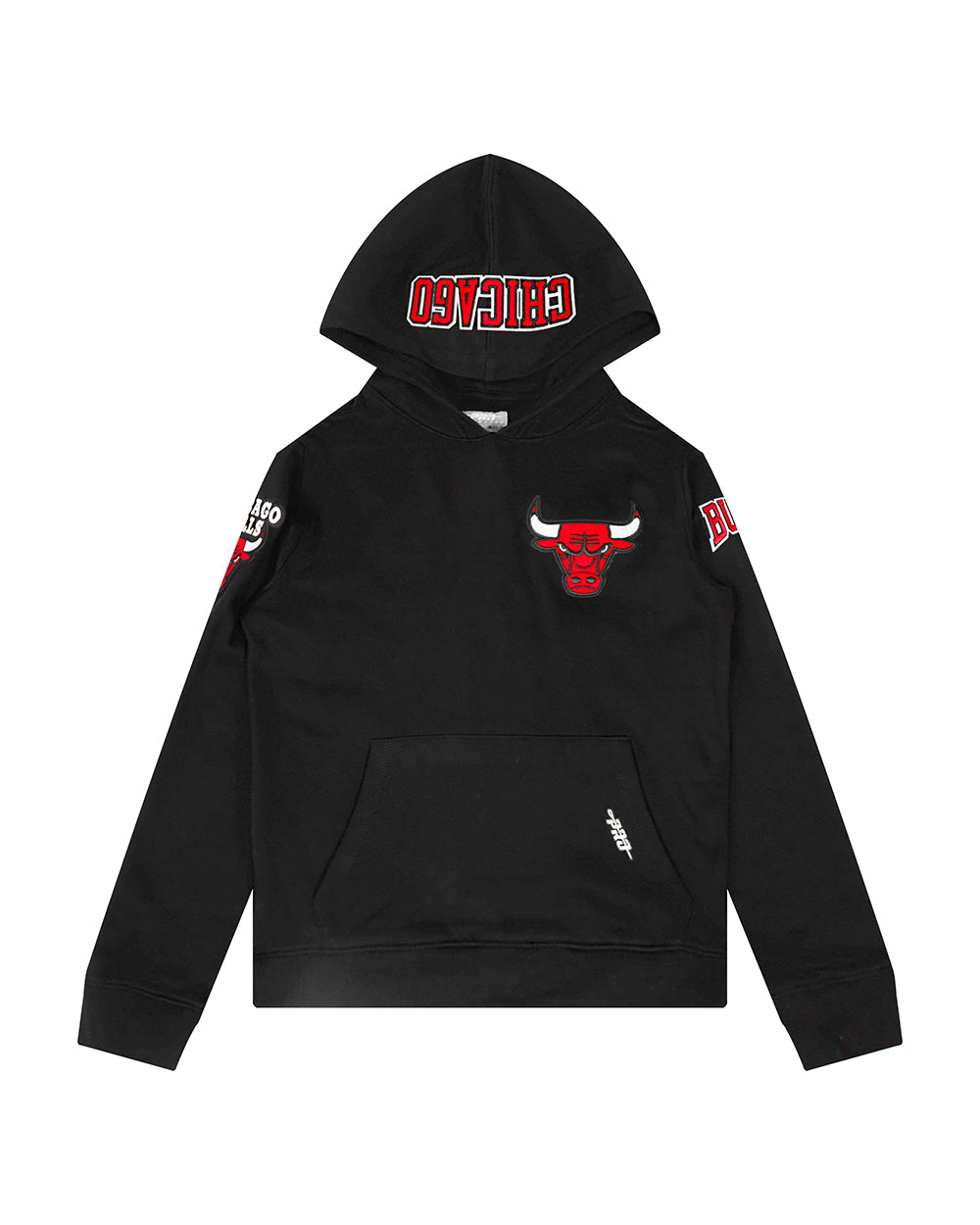 NBA CHICAGO BULLS CLASSIC TODDLER BOYS SS STRIPED RIB TEE (BLACK/RED)