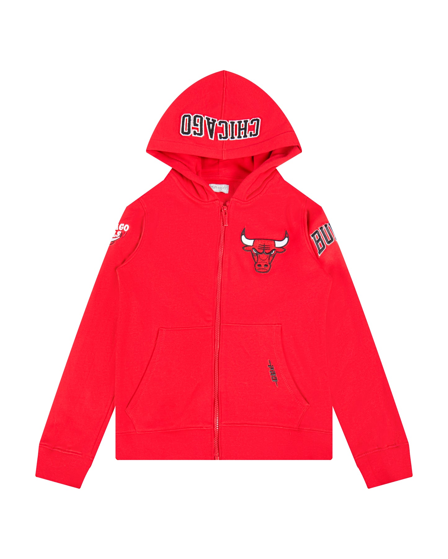 NBA CHICAGO BULLS CLASSIC TODDLER BOYS SS STRIPED RIB TEE (BLACK/RED)