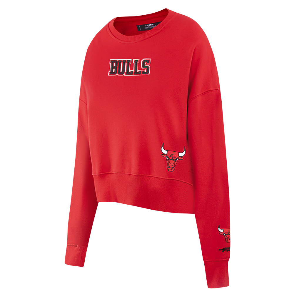 CHICAGO BULLS WINGSPAN WOMEN'S FLC CREWNECK (RED)
