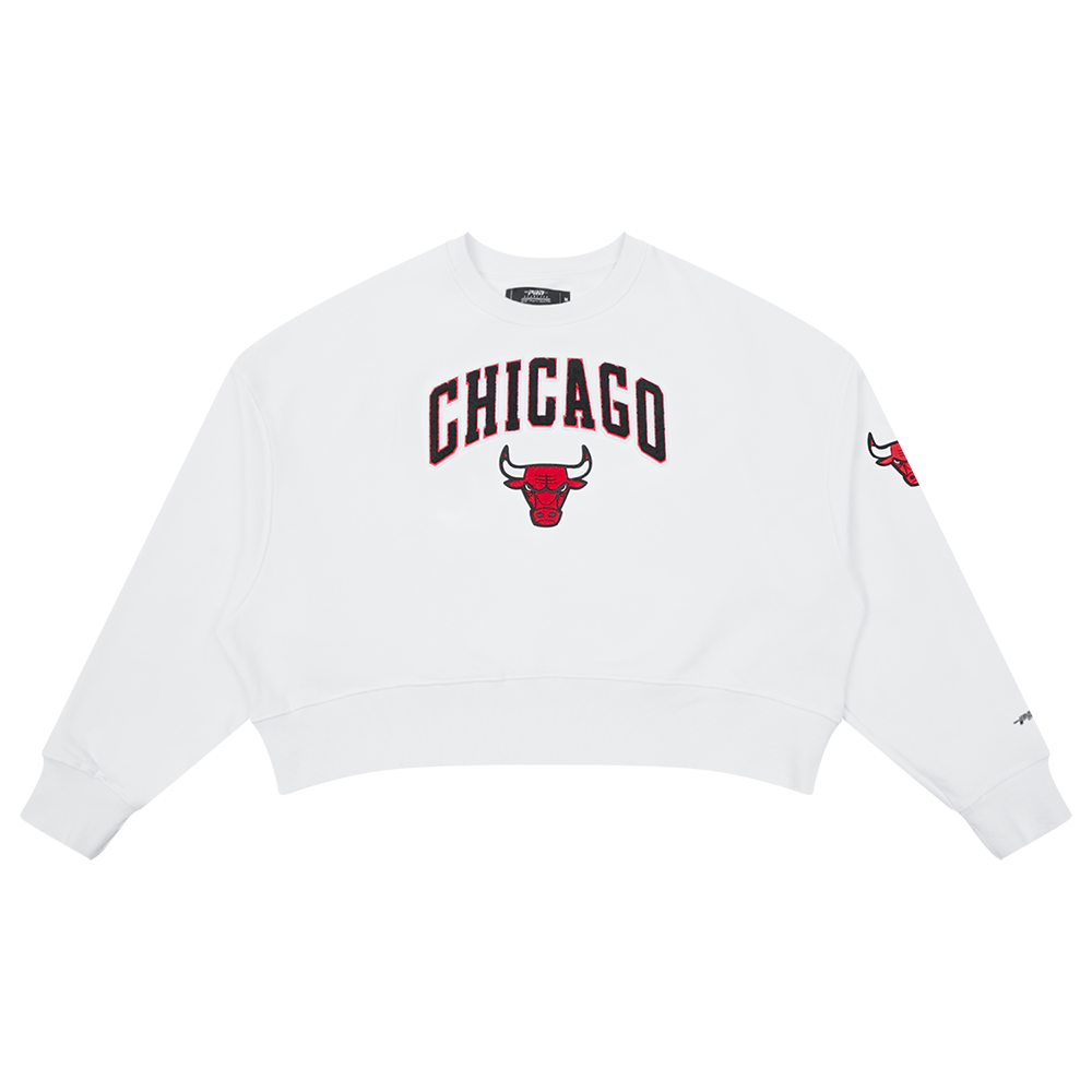 chicago bulls white sweatshirt