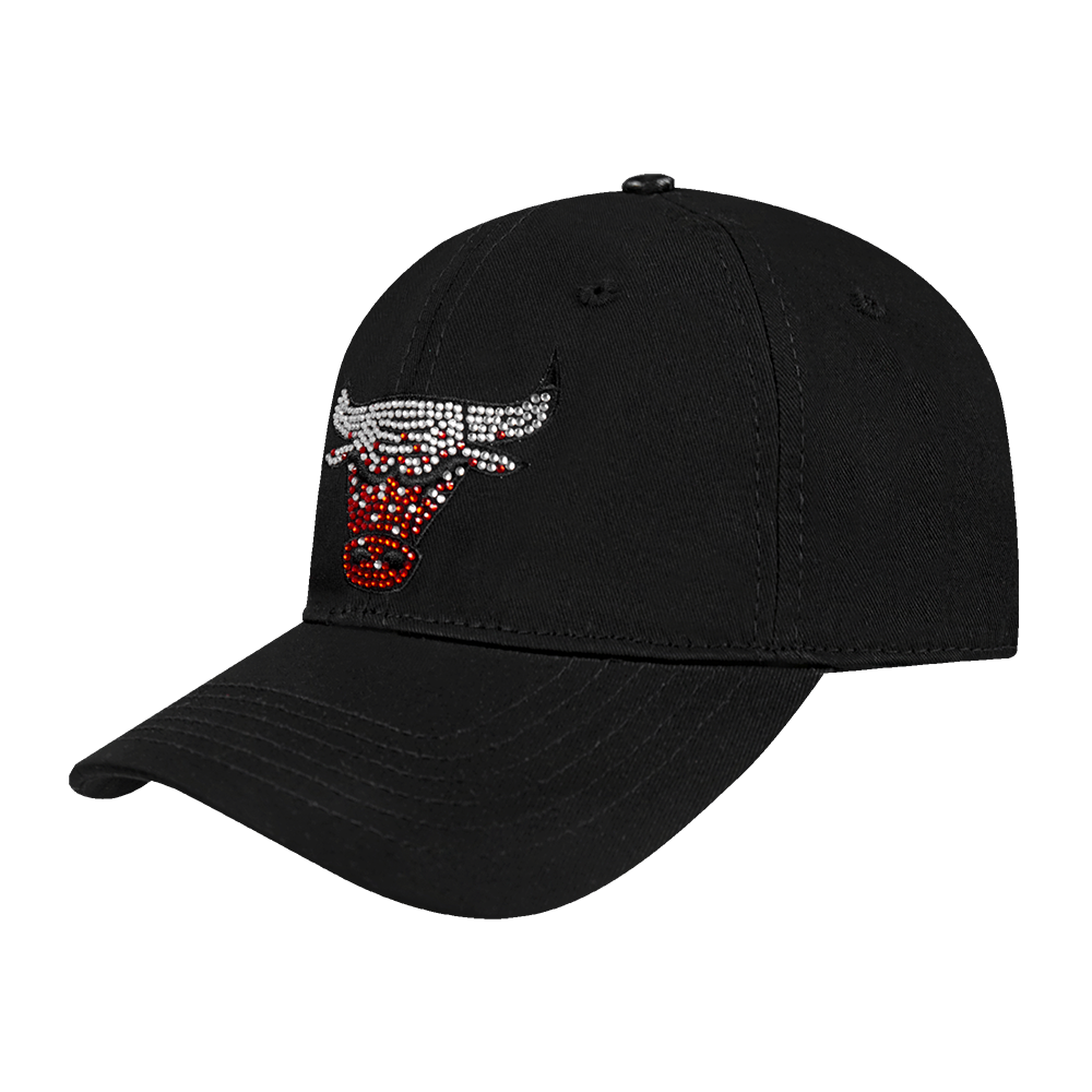 NBA CHICAGO BULLS JEWELS WOMEN'S DAD HAT (BLACK)