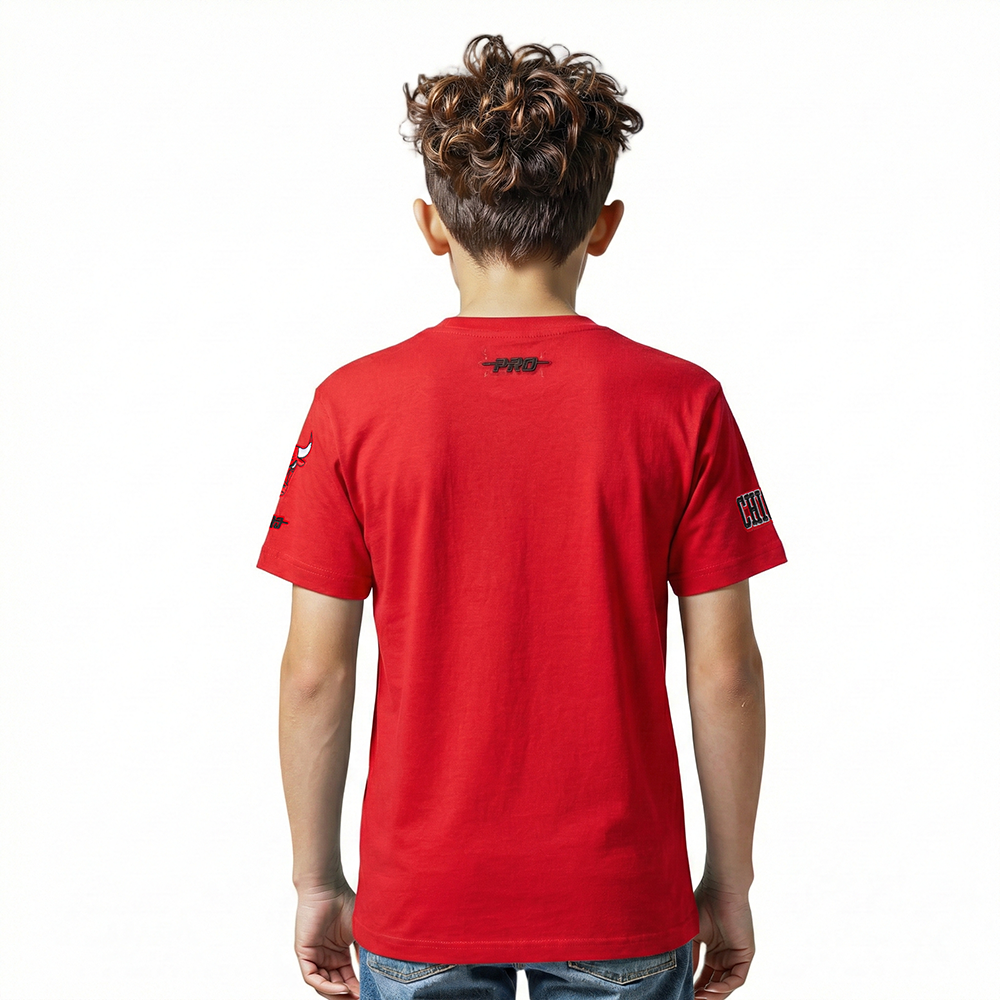 NBA CHICAGO BULLS CLASSIC LITTLE BOYS SHORT SLEEVE TEE (RED)