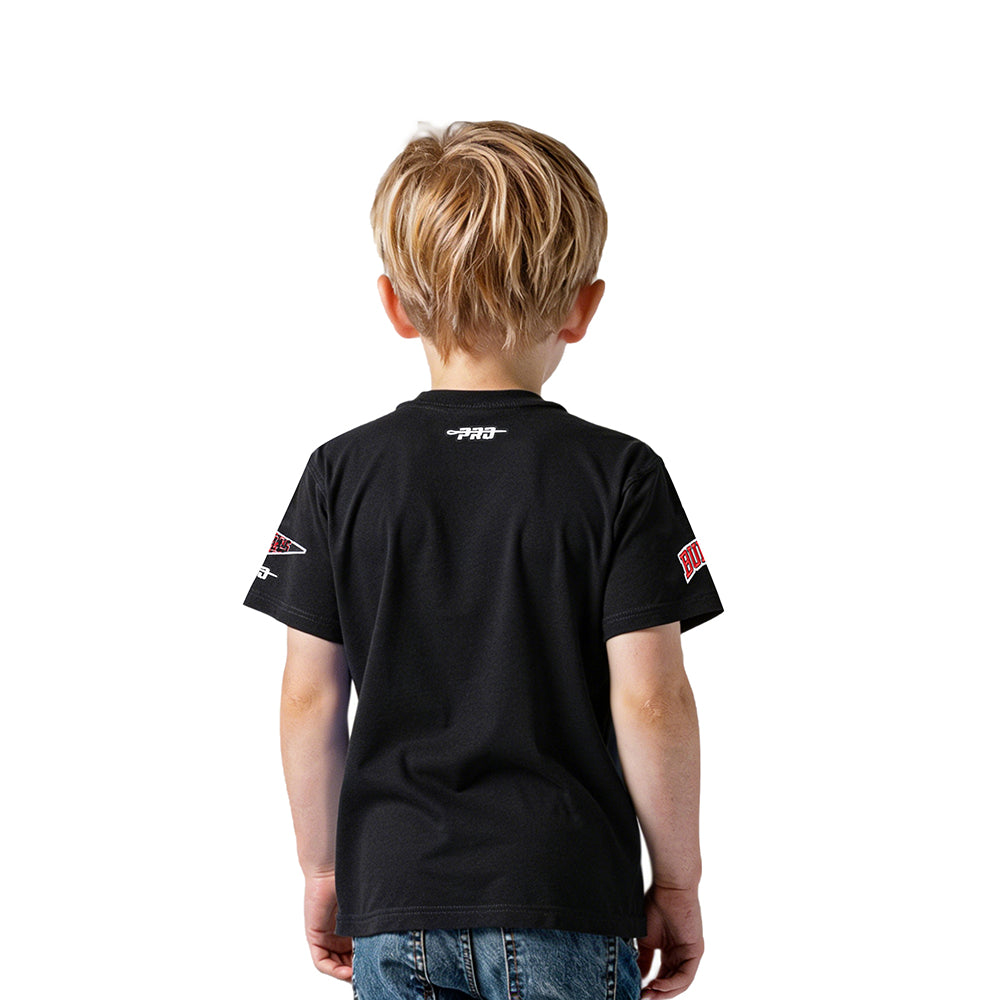 NBA CHICAGO BULLS RETRO CLASSIC TODDLER BOYS SHORT SLEEVE TEE (BLACK)