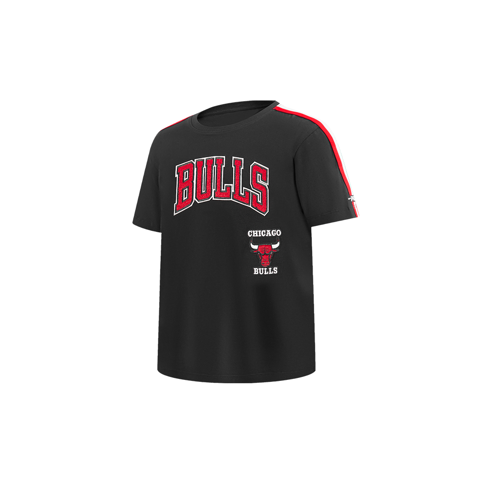 NBA CHICAGO BULLS RETRO CLASSIC TODDLER BOYS SHORT SLEEVE TAPING TEE(BLACK/RED)