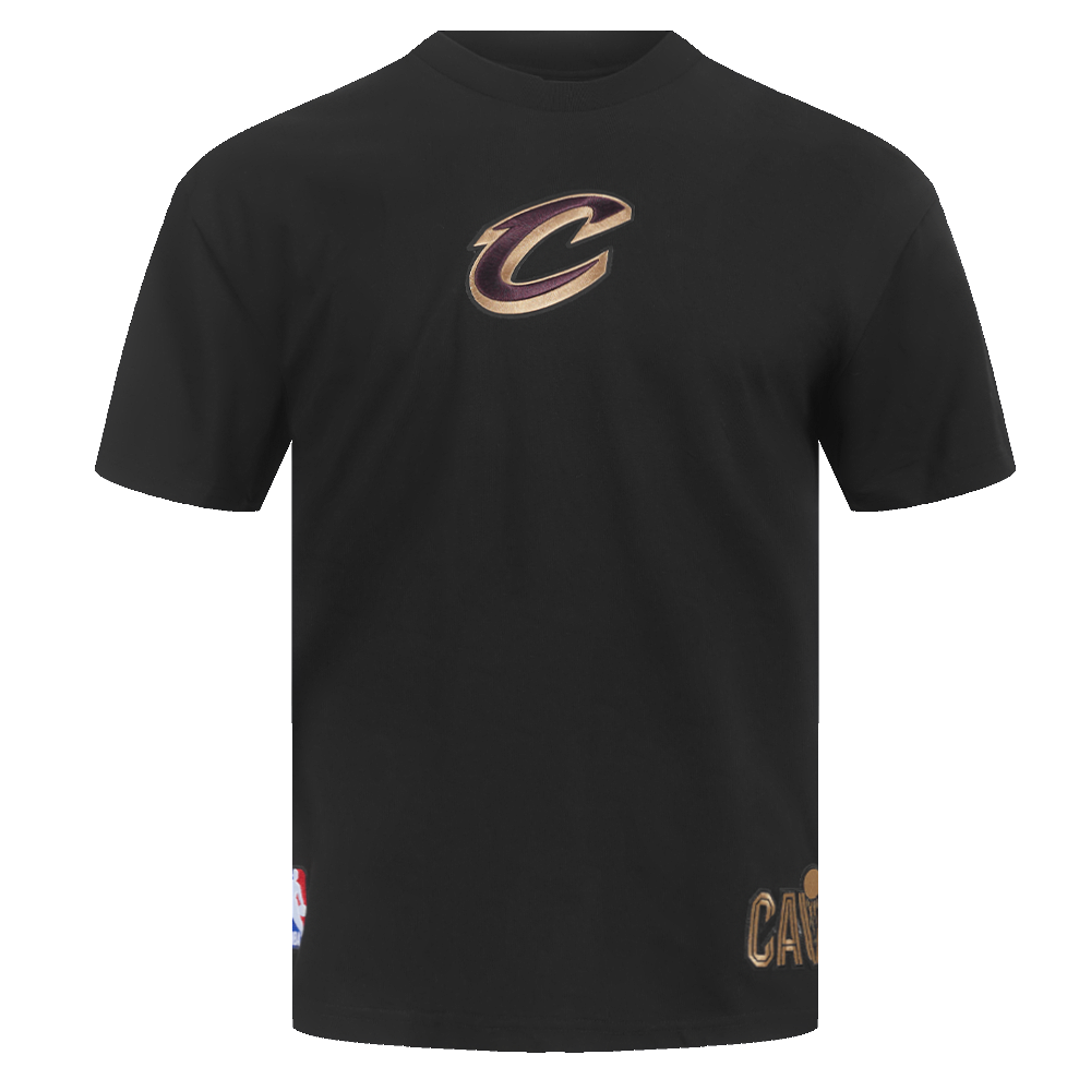NBA CLEVELAND CAVALIERS WINGSPAN MEN'S CJ DROP SHOULDER TEE (BLACK)