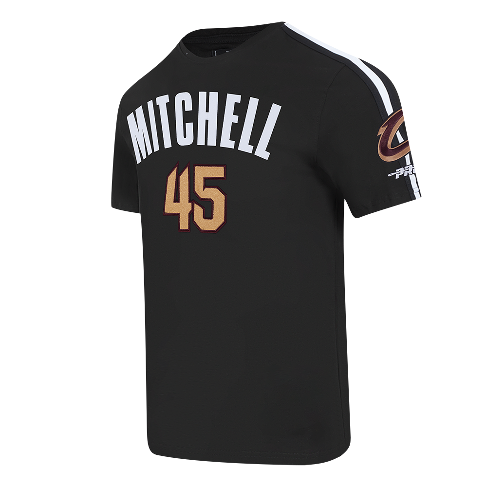 NBA CLEVELAND CAVALIERS DONOVAN MITCHELL #45 CLASSIC PNN  MEN'S SJ T (BLACK)