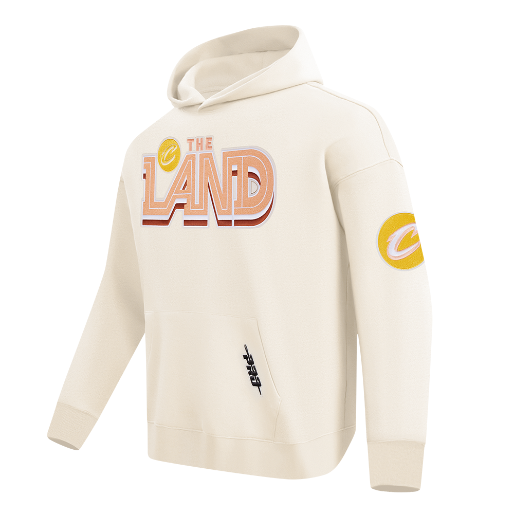 NBA CLEVELAND CAVALIERS CITY EDITION 25-26 MEN'S DROP SHOULDER FLC PO HOOD (EGGSHELL)