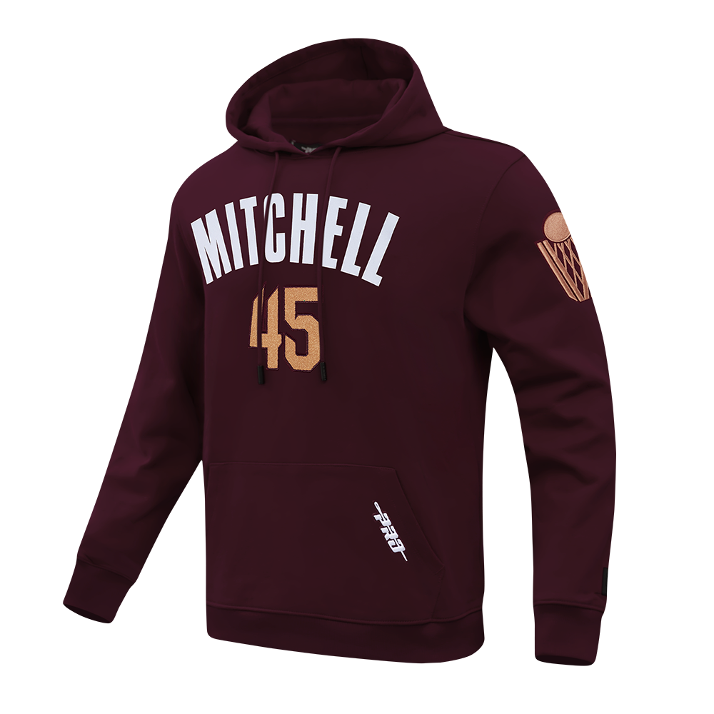 NBA CLEVELAND CAVALIERS DONOVAN MITCHELL #45 CLASSIC PNN MEN'S DK PO (WINE)