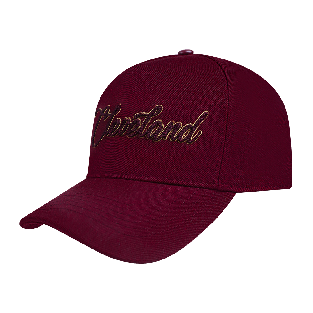 NBA CLEVELAND CAVALIERS CITY SIGNATURE MEN'S PINCH FRONT SNAPBACK HA (WINE)