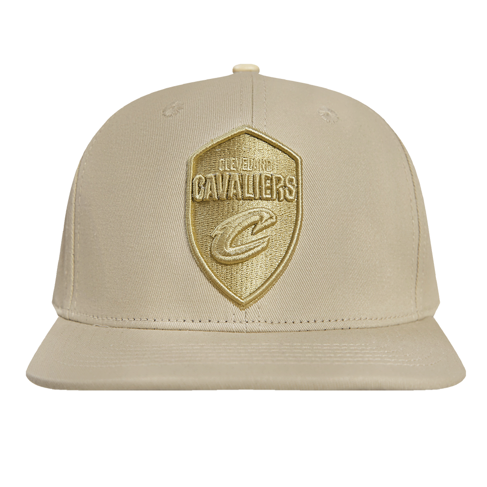 CLEVELAND CAVALIERS NEUTRAL WOOL SNAPBACK HAT (TAUPE)